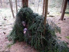 Holky už jsou v domečku a ačkoliv se to nezdá, tak se nás tam vlezlo 5